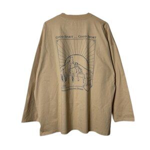 Siegelman Stable yellow long sleeve graphic shirt unisex XL oversized